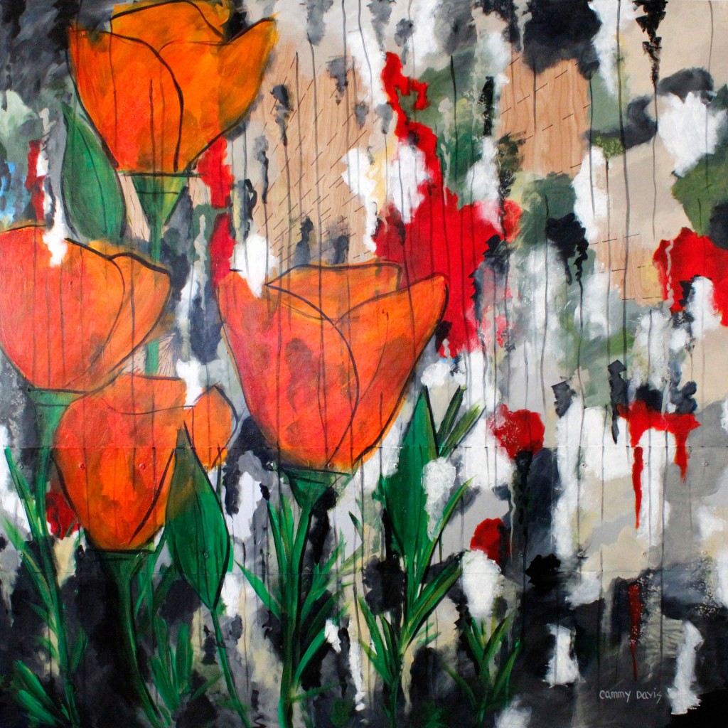 Orange Poppies By Cammy Davis