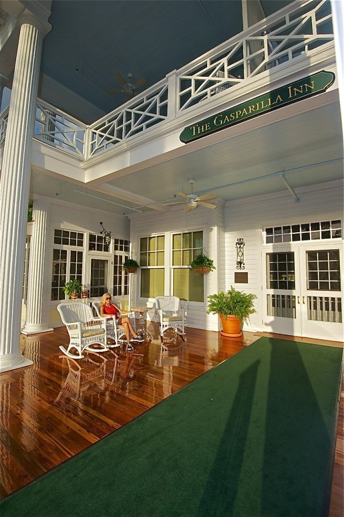 Majestic pillars and white glove service sums up the wow factor upon entering the Gasparilla Inn’s main lobby.