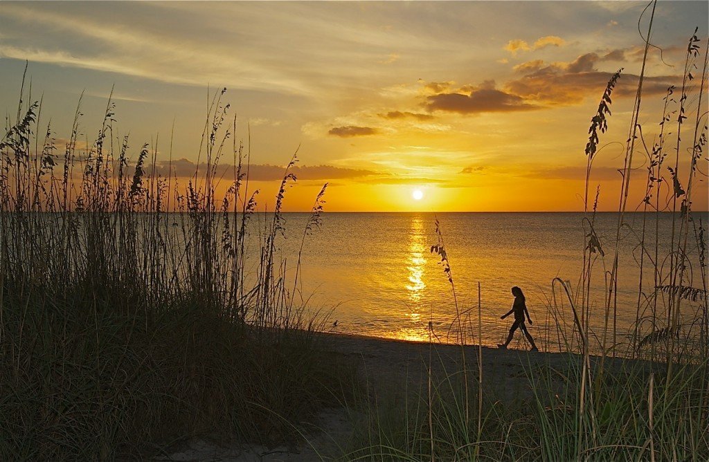 The perfect backdrop to any day is a walk on the beach and this stunning sunset, just steps from Gasparilla Inn. 