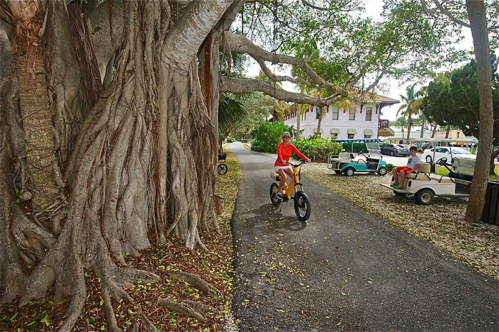 Best way to see the sights of this stellar island community? Electric bike, but of course. 