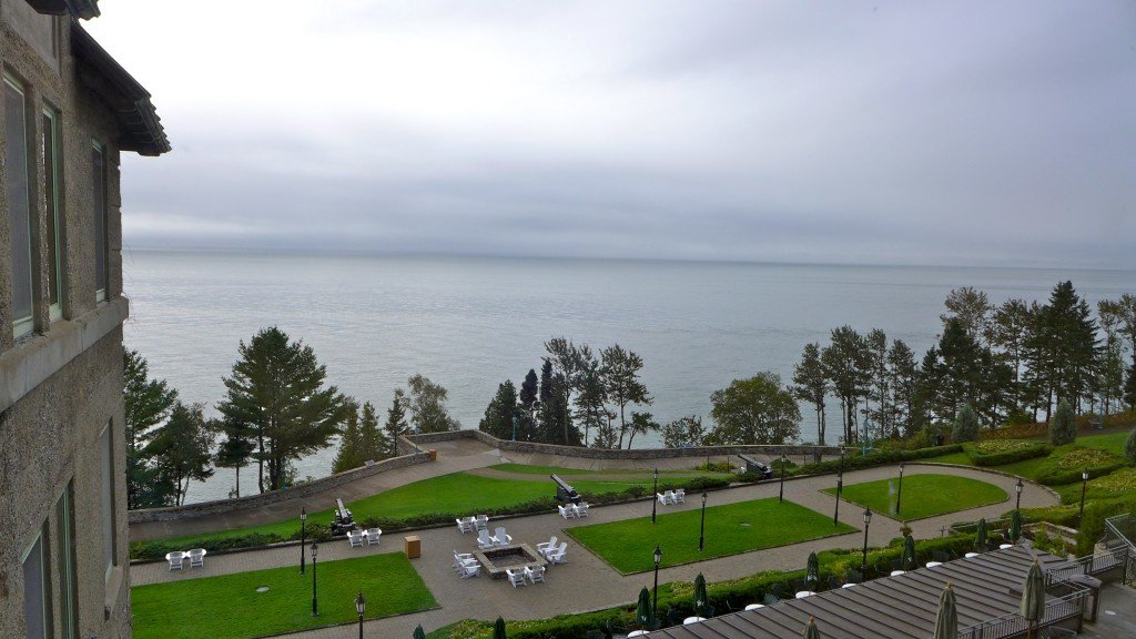 Le Manoir Richelieu looking at the St Lawrence River, Photo Maralyn D. Hill