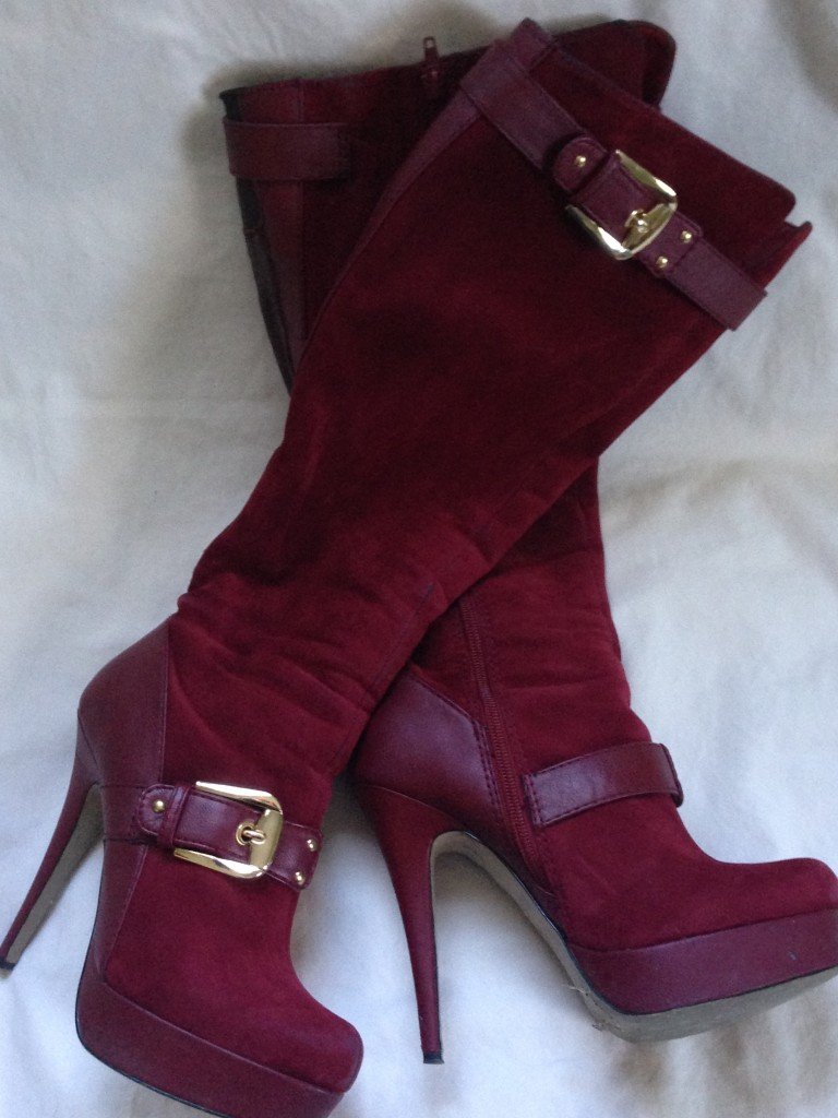 Red Suede Boots