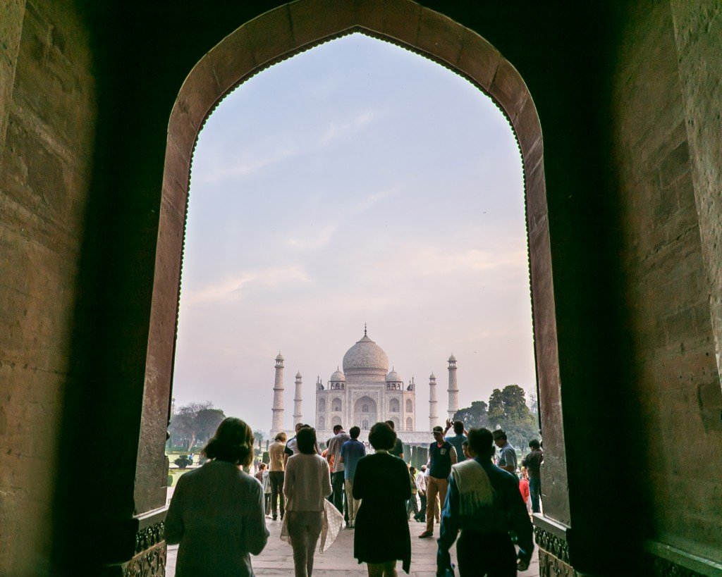 First Glimpse of the Taj Mahal