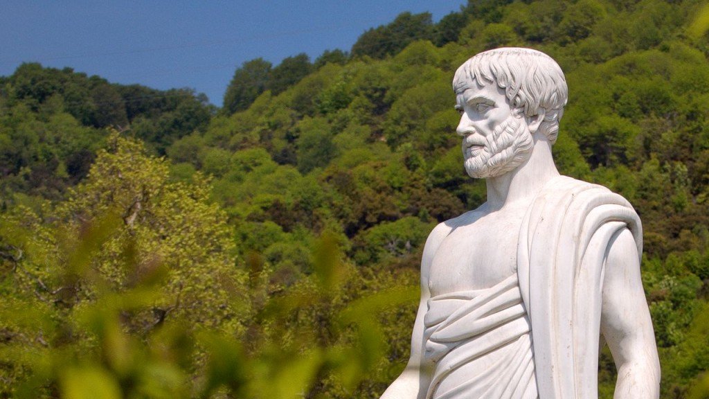 Statue in Aristotle's Park Stagira