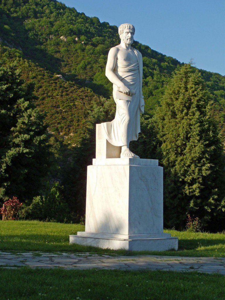 Statue in Aristotle's Park Stagira