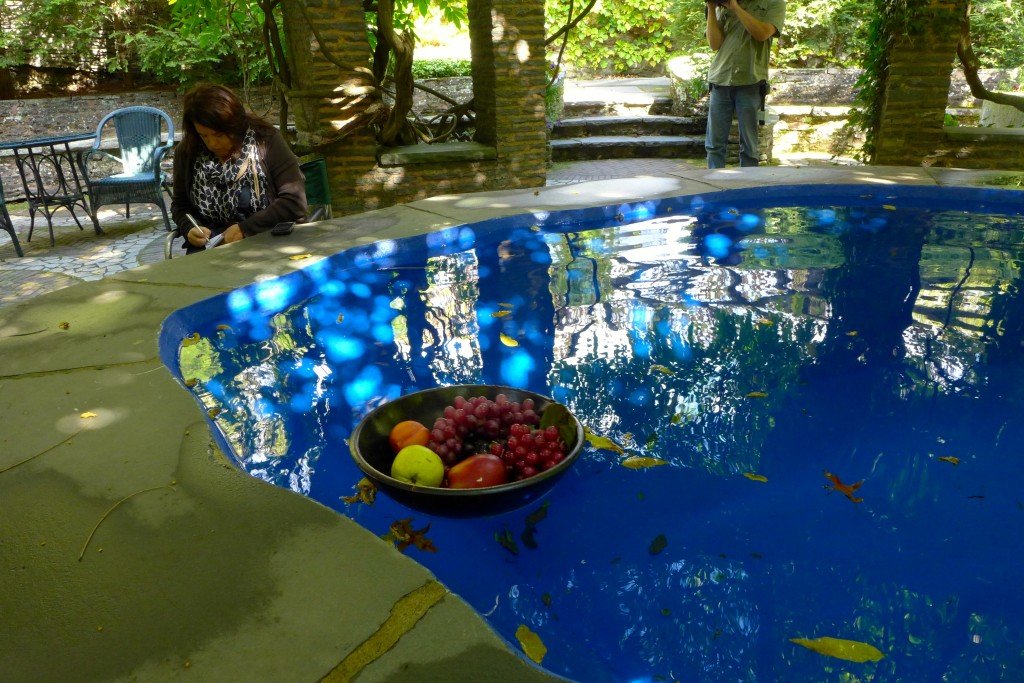 Pinchot dining table where Cornelia had guests pass food across the water.Photo: Maralyn D. Hill