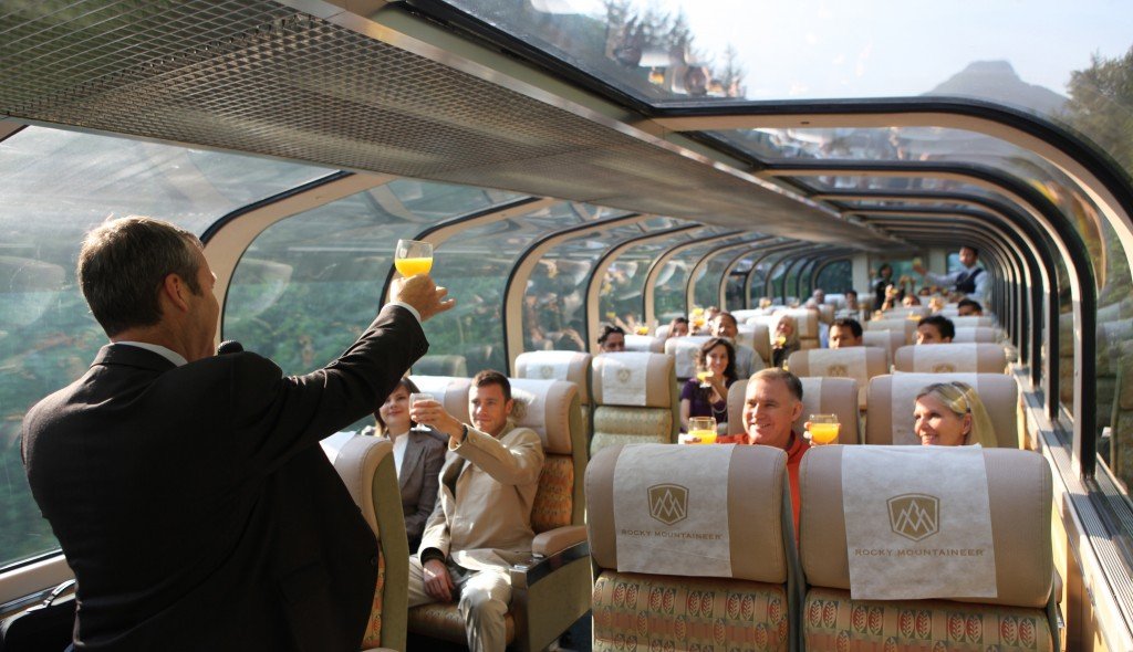 Guests are welcomed to GoldLeaf service with a toast.