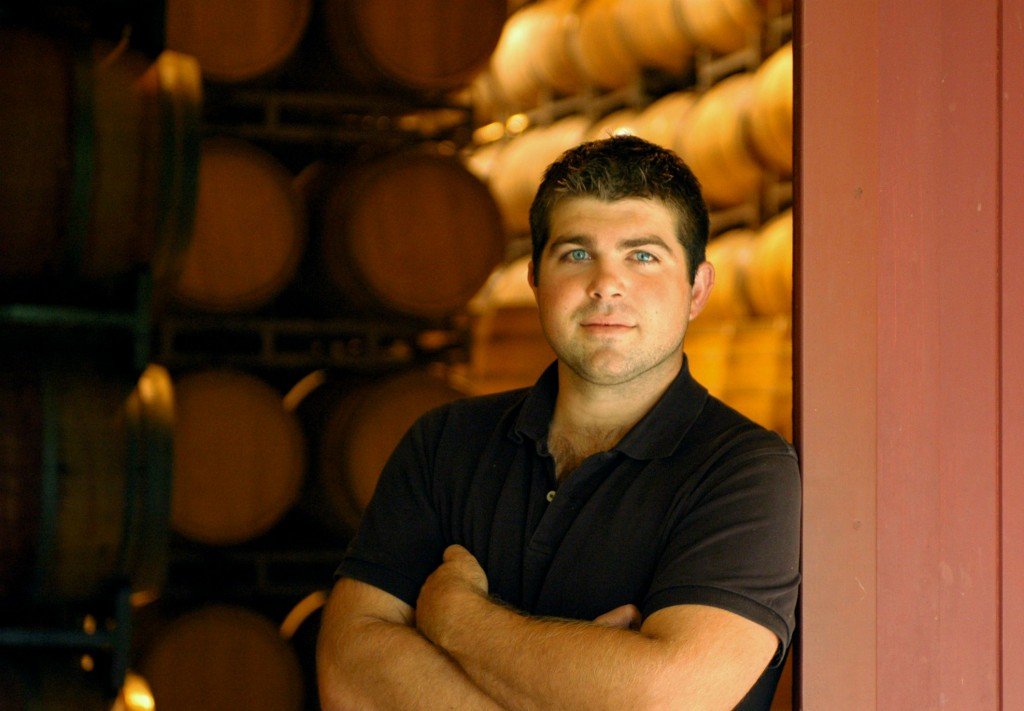Joseph Wagner in Mieomi Wine barrel room