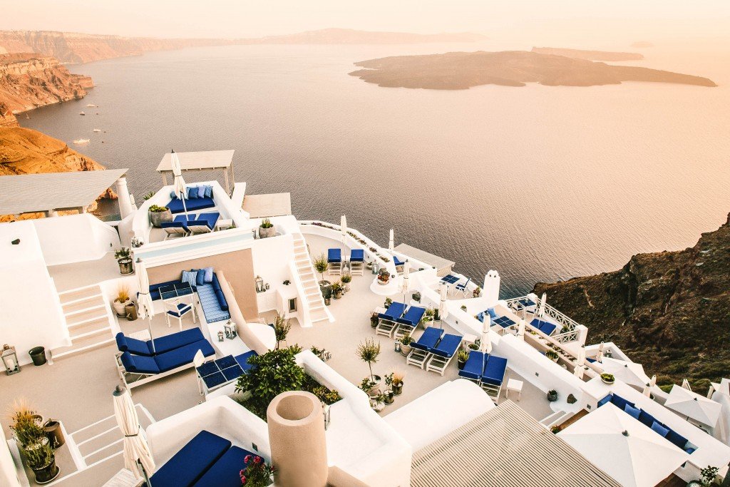 Elevated Property - Afternoon Courtesy of Iconic Santorini