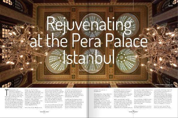 Inka's article: Rejuvenating At The Pera Palace Istanbul