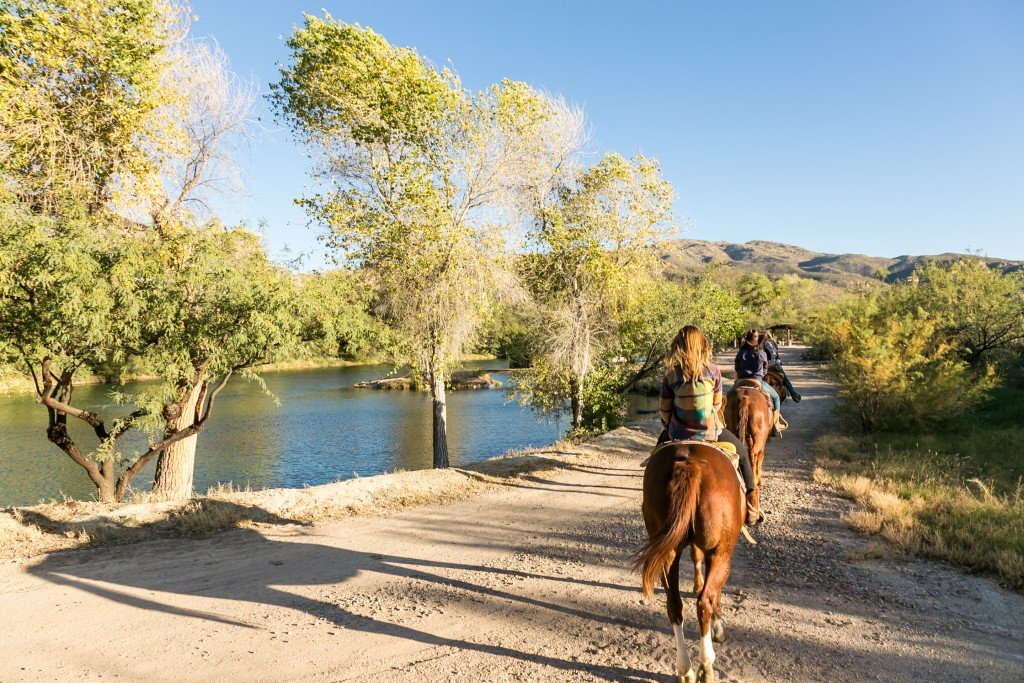 Riding near the Lake