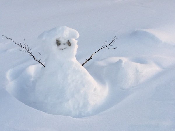 Even the snowmen welcome you with open arms in the Yukon!