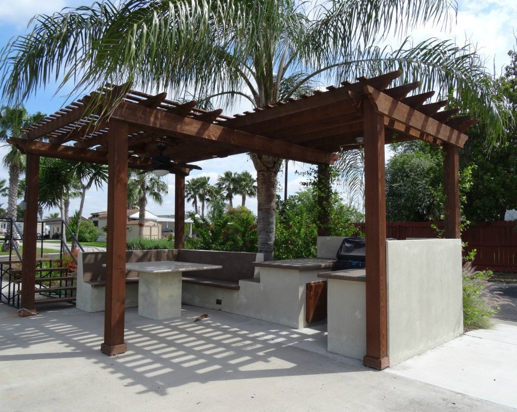 Pergola on RV site