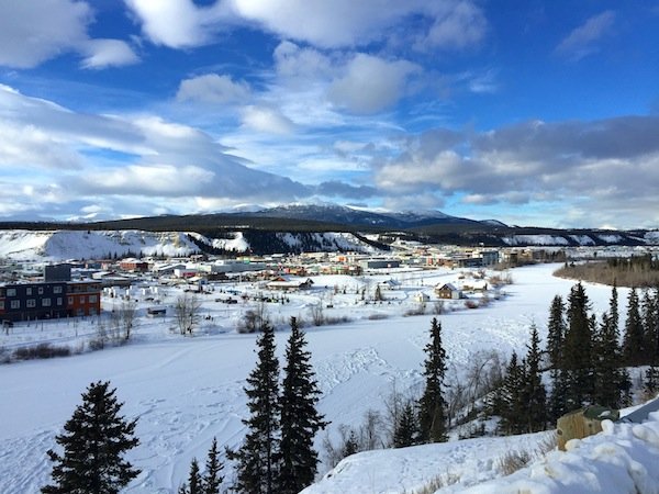 Overlooking Whitehorse-Yukon's capital 