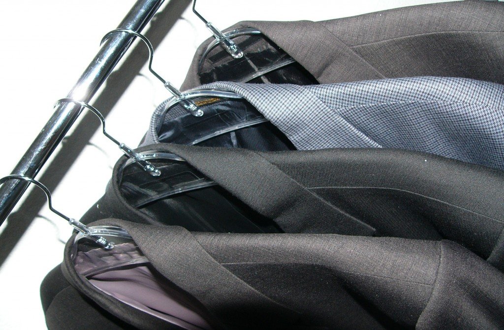 Business suits on the rack