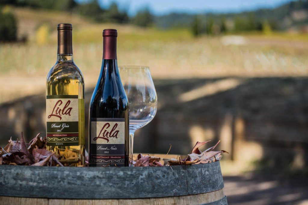 Lula Cellars wines in the vineyard