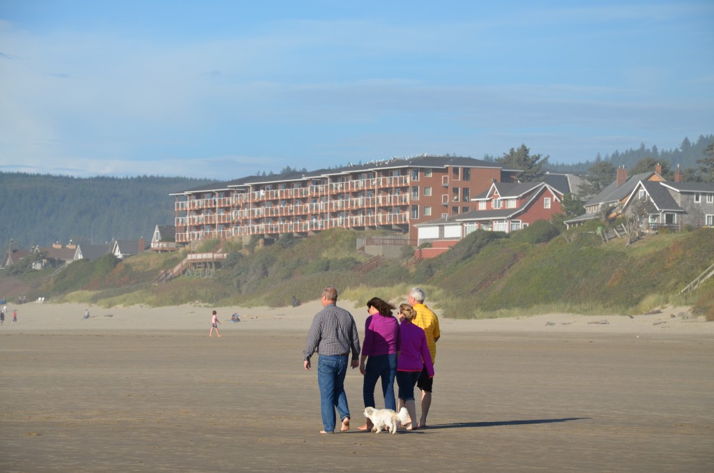 View of Hallmark Resort from the beach