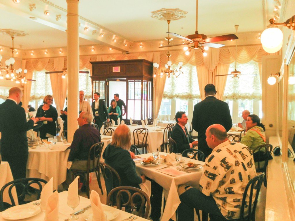 Historic chandeliers in the Main Dining Room