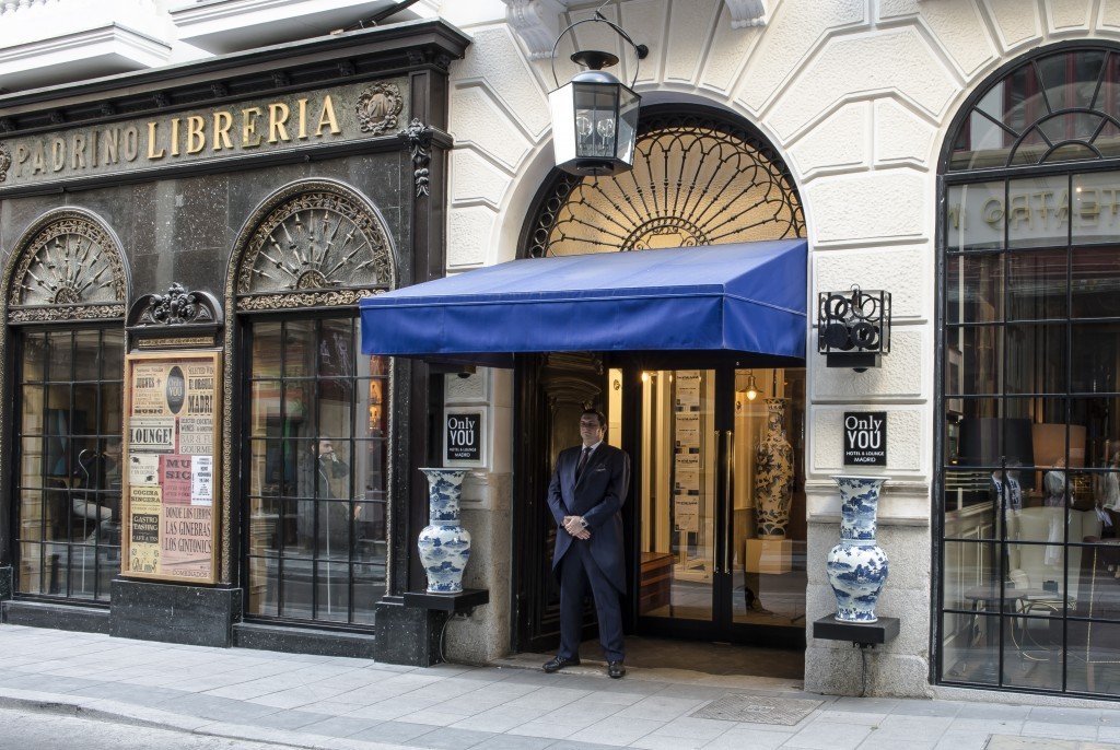 The Librería Padrino facade was kept but inside is a lively bar at Only YOU.