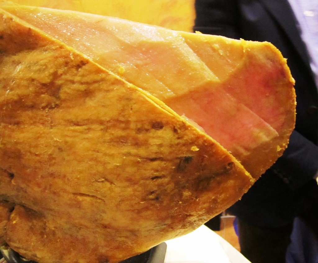 Layers of fat are removed before the first hint of the meat shows through