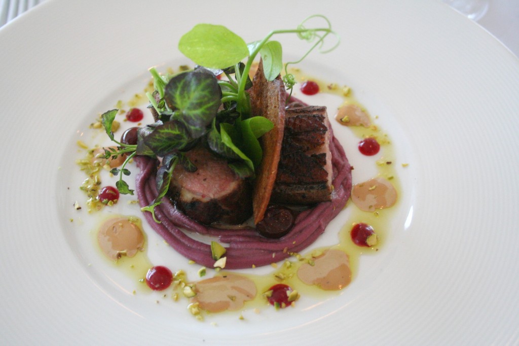 Organic duck breast and Armagnac sauce