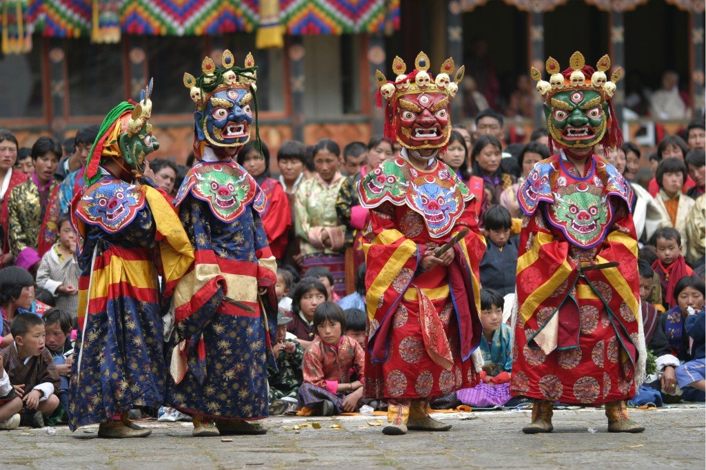 Festival Masked Dance - Photo Credit Tourism Council of Bhutan