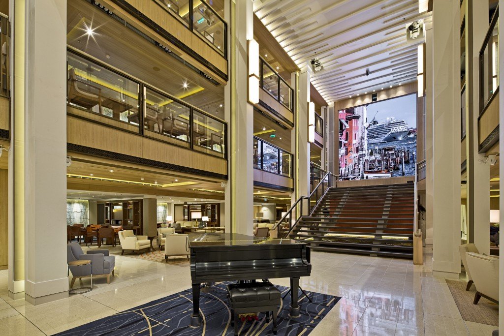 The Viking Star's atrium