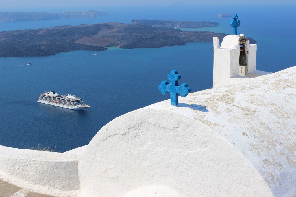 The Viking Star in Santorini