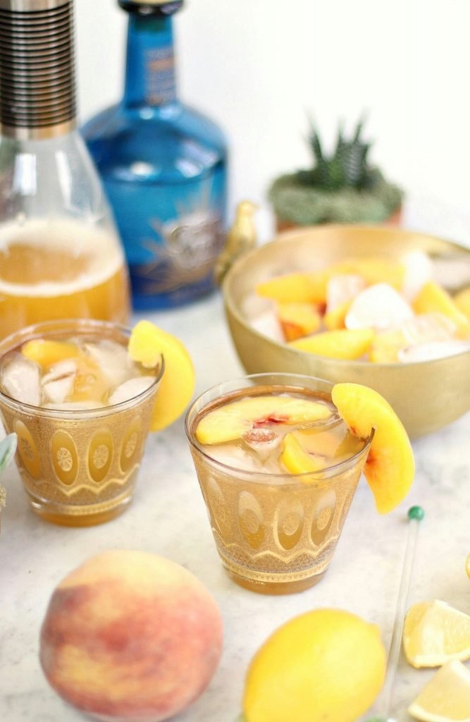 Sparkling Peach Margarita