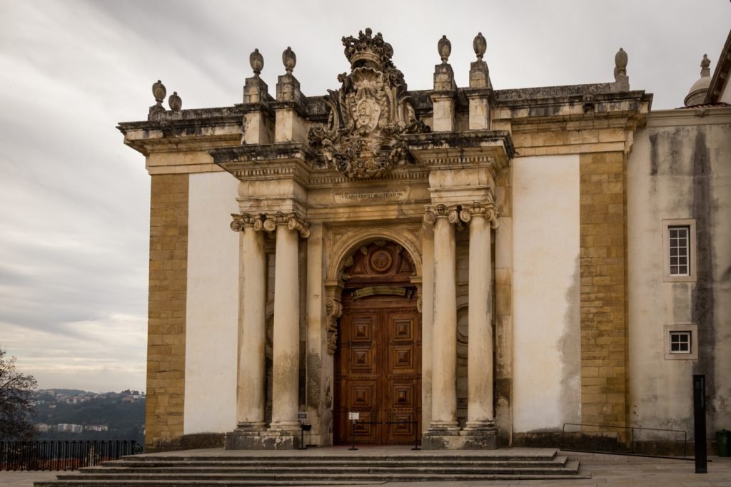 Exterior of the Coimbra University Library.