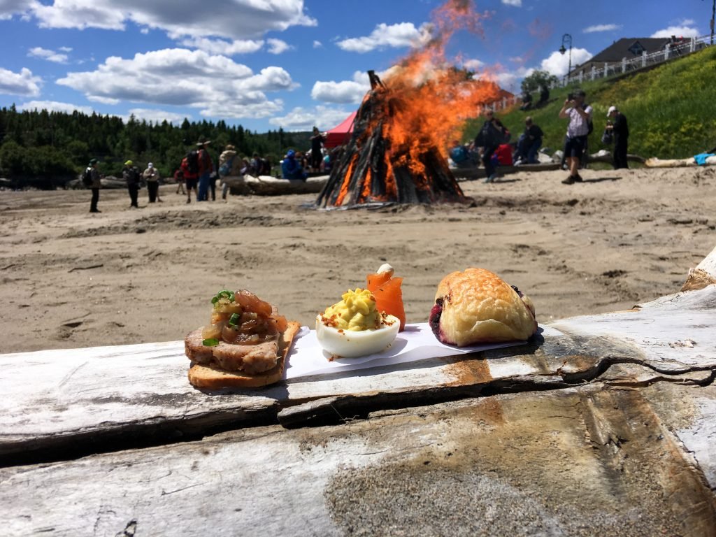 Hors d'oeuvres on Tadoussac