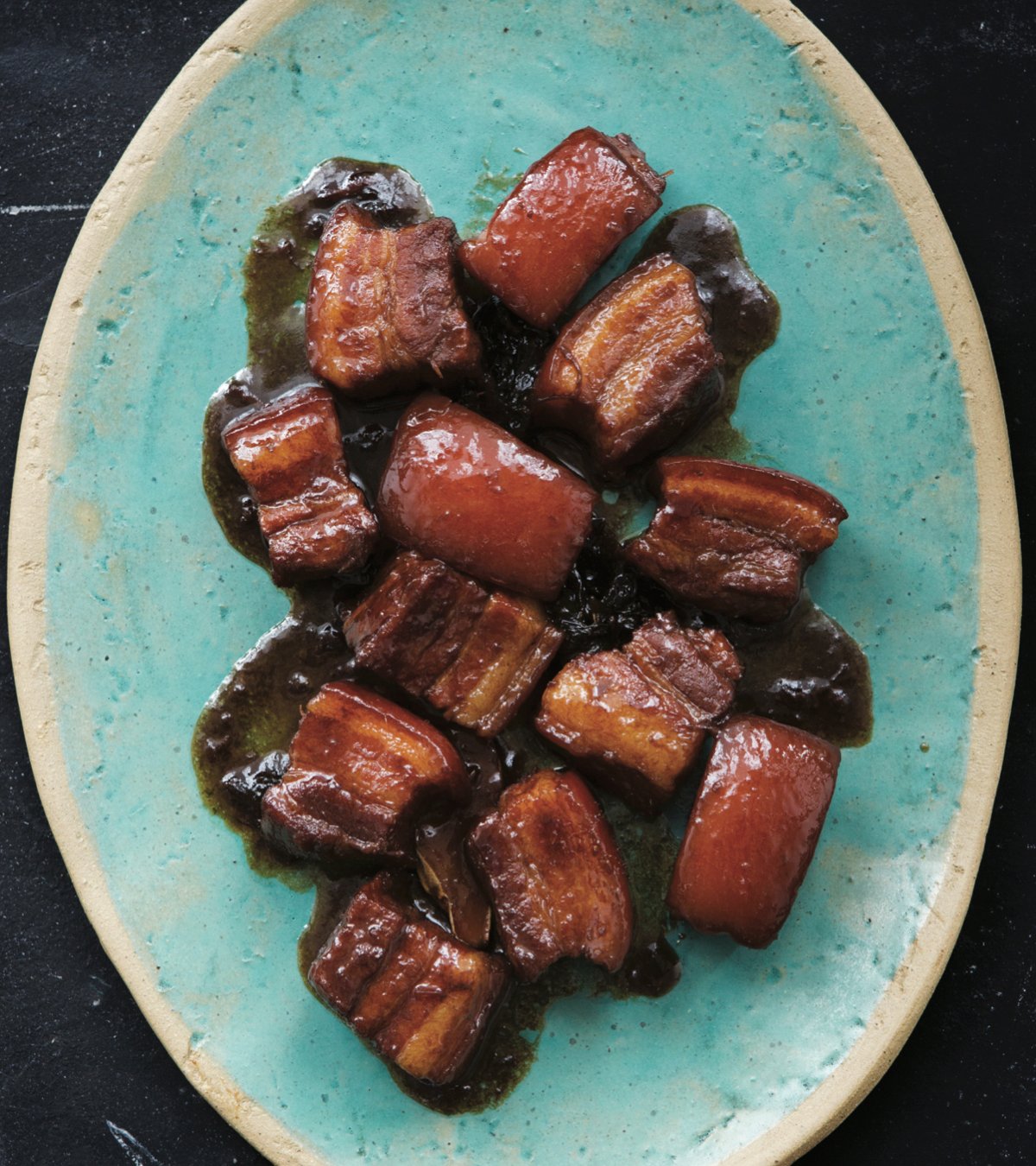 Chinese Soul Food by Hsiao-Ching Chou_Red-Braised Pork Belly_Photography by Clare Barboza