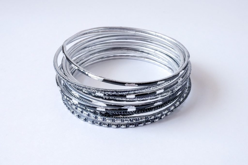 silver bangles for women