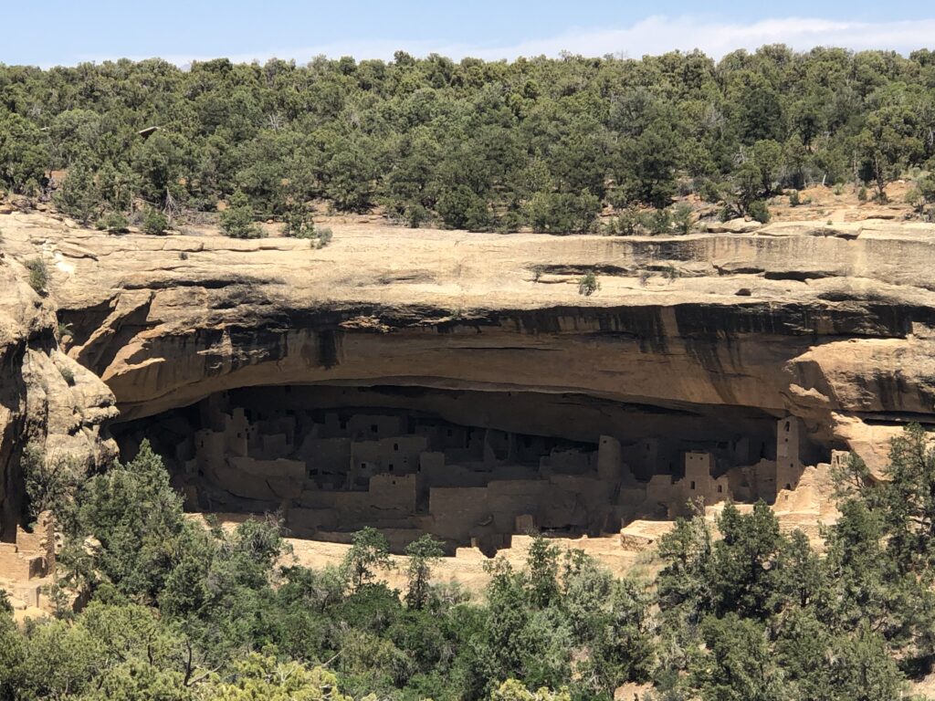 Cliff dwellings were built into alcoves