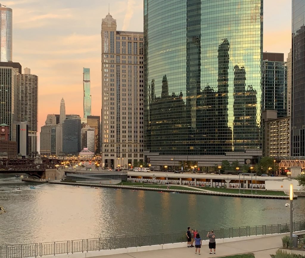 Chicago skyline view from Gibson's