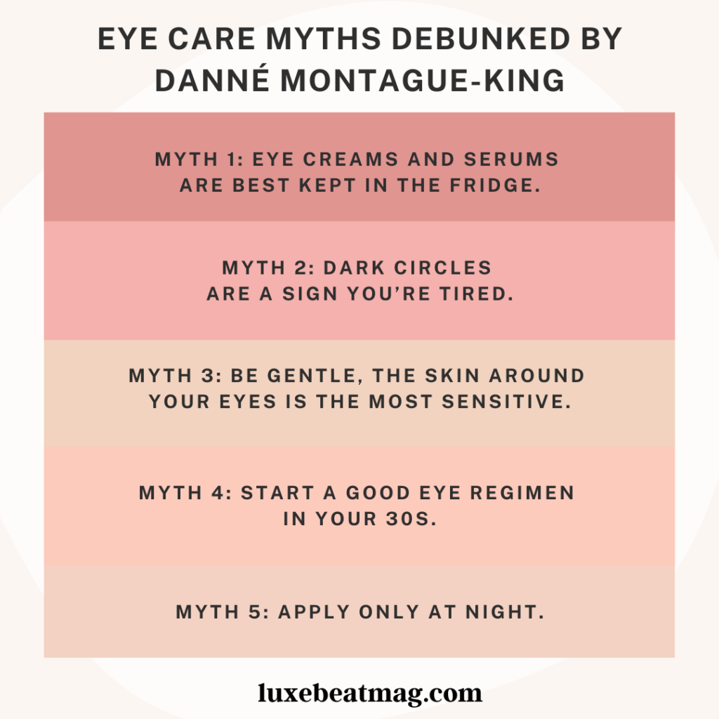 Eye care myths debunked by Danné Montague-King via luxebeatmag.com