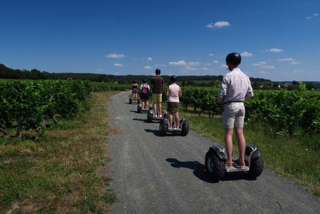 Travelers can Segway their way around the vineyards in Bourgeuil (Credit: V. Treney - CRT Centre-Val de Loire)