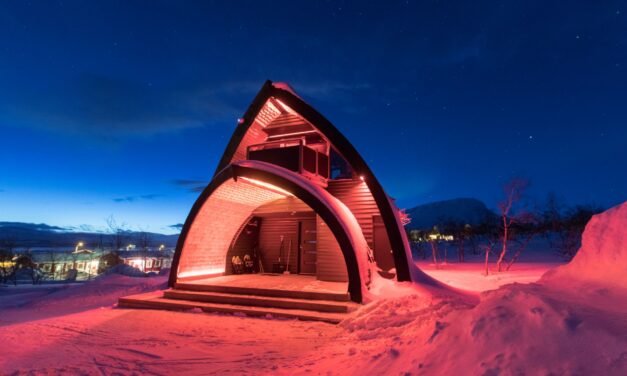 View the Northern Lights from 2 “Igloo Cabins” in Finnish Lapland