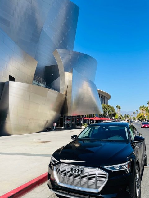 Exploring Audi City Guide LA in an All Electric Audi e-tron