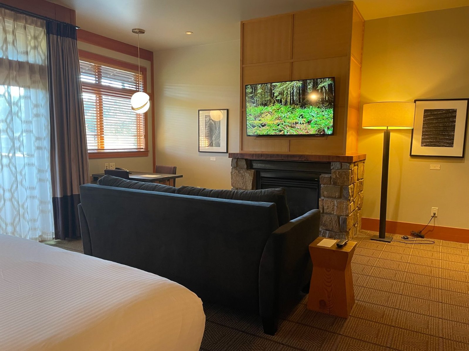 Spacious room at the Willows Lodge