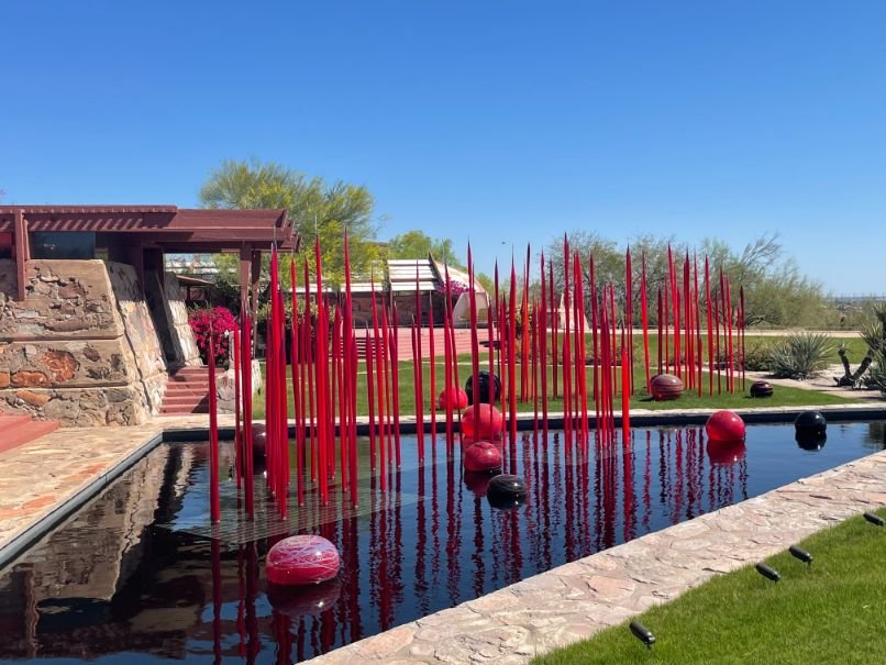 Chihuly's Red Reeds & Niijima Floats