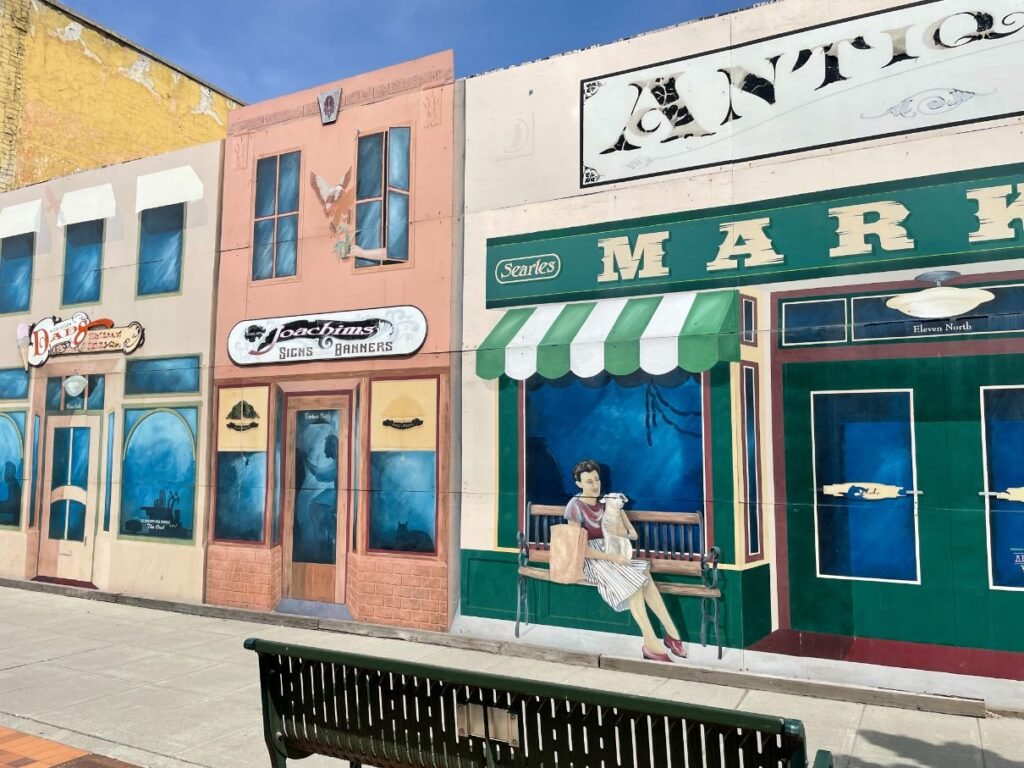 Colorful mural in historic downtown Wenatchee
