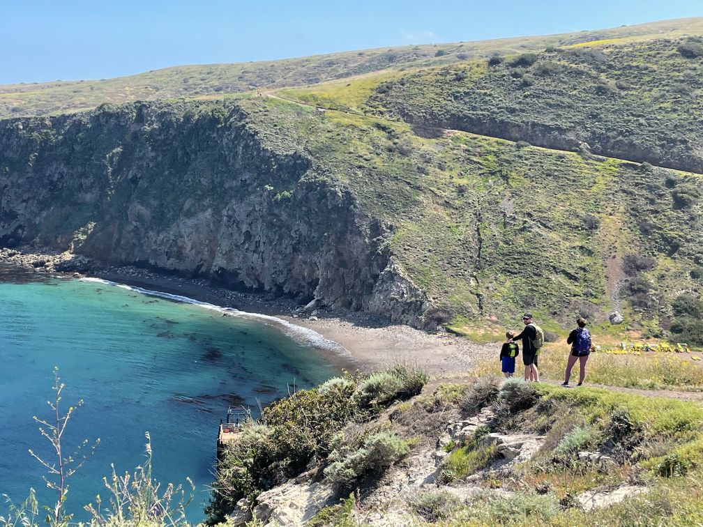 Hiking is the only way to really explore the island