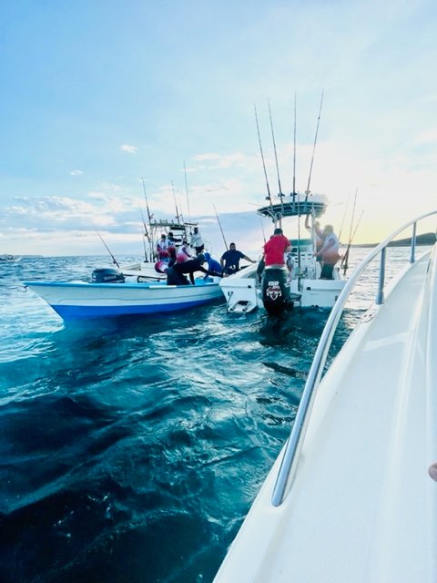 The bait boat was a popular stop