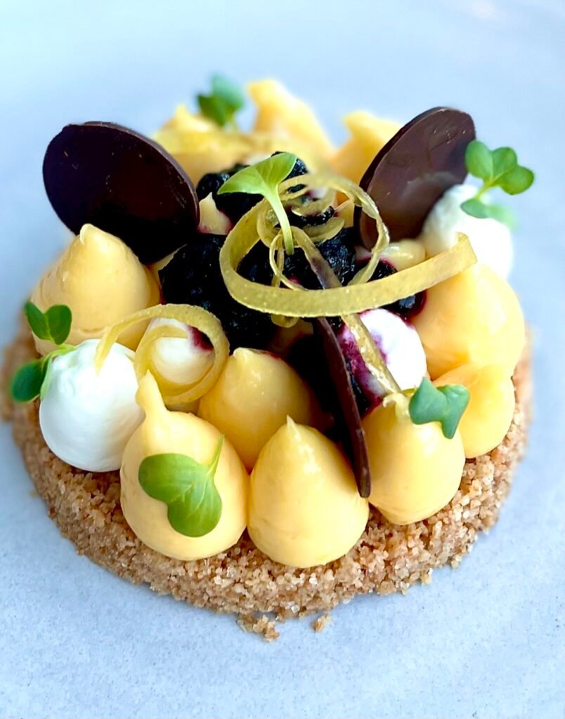 The Meyer lemon tart at Eden is almost too cute to eat, but don't let that stop you. Photo by Terri Colby