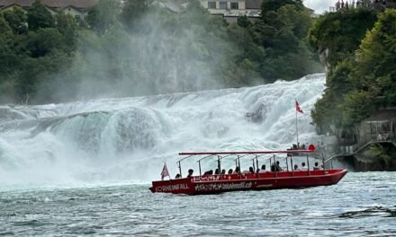 Get up close and personal with the world-famous Rhine Falls