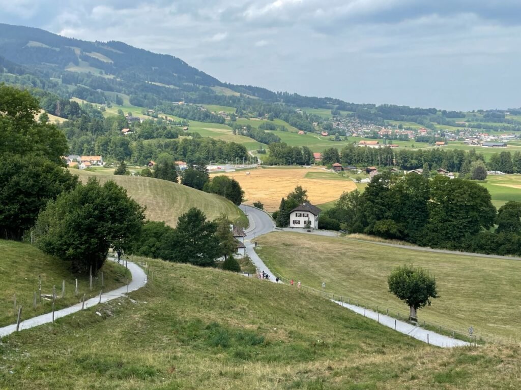 Picturesque countryside of Gruyere