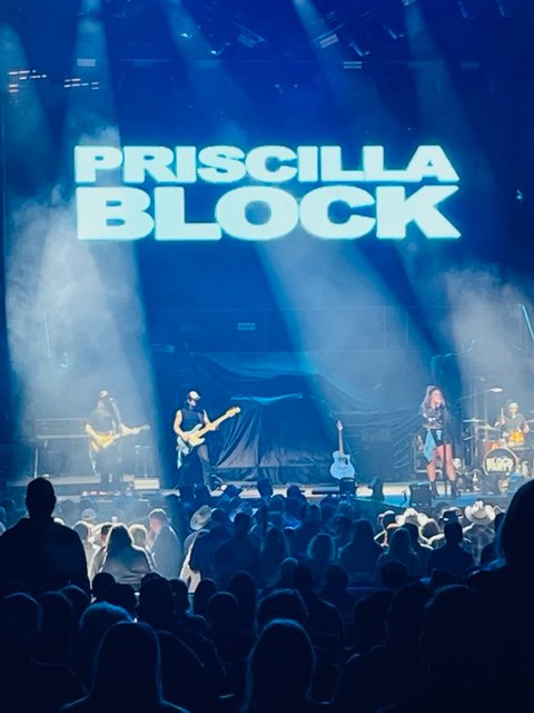 Priscilla Block was at the Ascend Amphitheater