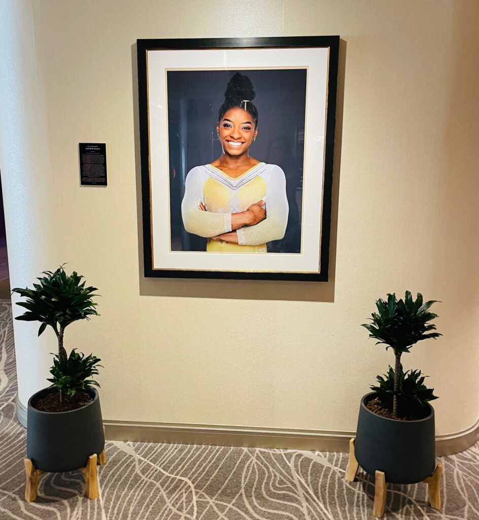 Olympic Award Winning Medalist Simone Biles has a place of honor on the Celebrity Beyond