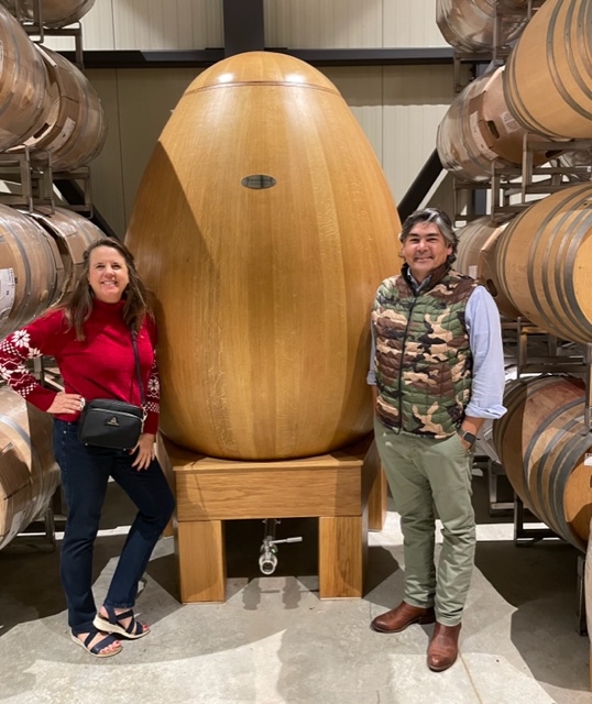 The French Oak Egg at Mira Winery